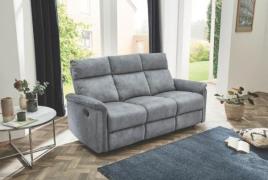 Recliner 3-Sitzer inkl. Relaxfunktion AMRUM von Pro Com Velour Vintage...