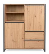 Highboard DENVER 51 von Finori Artisan Oak / Anthrazit