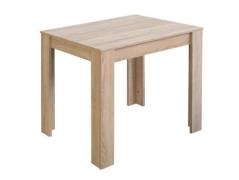 Esstisch ca. 60 x 80 x 75 cm Eiche Sägerau