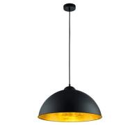 Pendelleuchte 1xE27 1 Stück Metall Schwarz, Gelb