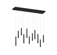 LED-Pendelleuchte 11x2,8W Matt 1 Stück Metall Schwarz