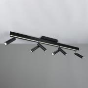 LED Deckenleuchte ausziehbar ca. 113-180 cm Matt 1 Stück Metall Schwar...