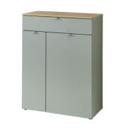Schuhschrank ca. 78x103x38 cm Schilfgrün / Artisan