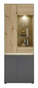 Vitrine inkl. Beleuchtung LILLE von Bega HBZ Artisan Eiche/ Anthrazit