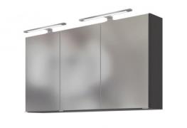 3D-Spiegelschrank 120 AREZZO von Held Möbel Graphit