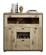 Highboard 3-trg und 1 Schubkasten RUBEN von Wohn-Concept Viking Oak Na...