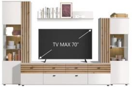 BARLET VC Wohnkombination Set 4-teilig  Ohne Led Beleuchtung / Ohne De...