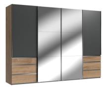 Schwebetürenschrank 4trg mit 2 Spiegel inkl. Syncro-Technik LEVEL36 A ...