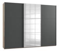 Schwebetürenschrank 3trg mit 1 Spiegel LEVEL36 A von WIMEX Grau