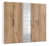 Drehtürenschrank 5trg mit 1 Spiegel LEVEL36 A von WIMEX Braun