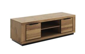 TV-Lowboard inkl. 2 Türen Wildeiche Front Massiv Geölt