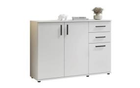 Kommode inkl. 3 Türen  ca. 120x84x35 cm Weiß Dekor
