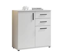 Kommode 2 trg. ca. 80x84x35 cm Weiß Dekor