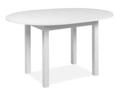 Esstisch ausziehbar rund ca. 100-140 cm Weiß