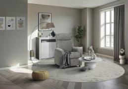 Fernsehsessel mit eletrischer Relaxfunktion Grau