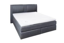 Spannbetttuch für Topper ca. 190x200 cm weiß Elastan-Jersey