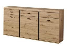 Sideboard 3trg ca.180x90x42 cm Artisan , Abs.Schwarz