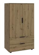 Kombi-Kommode 2-trg  ca. 81x140x40 cm Artisan-Eiche-Nachbildung