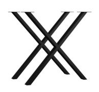 2er Set X-Metallfüße Schwarz