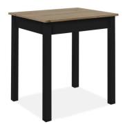 Esstisch ca. 90x67x76 cm Artisan / Schwarz
