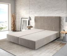 Boxspringgestell Dream-Well 160x200 cm Mikrofaser Beige