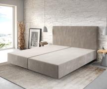 Boxspringgestell Dream-Well 180x200 cm Mikrofaser Beige