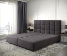 Boxspringgestell Dream-Fine 180x200 cm Mikrofaser Schwarz