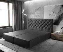 Boxspringgestell Dream-Great 180x200 cm Lederimitat Anthrazit