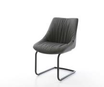 Freischwinger Elda-Flex Strukturstoff Anthrazit Freischwinger rund Sch...