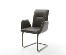 Freischwinger Vinja-Flex Mikrofaser Anthrazit Vintage Freischwinger fl...