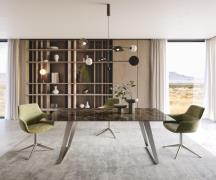 Esstisch Edge 200x100 Keramik Laminam® Emperador Extra Lucidato Dunkel...