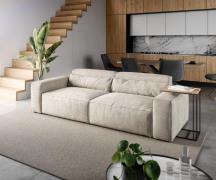 Big-Sofa Sirpio 230x95 cm Cord Beige
