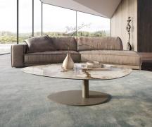 Couchtisch Edge Organisch 140x76 cm Keramik Minas Melange Vibany Metal...