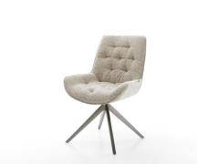 Drehstuhl Taimi-Flex Webstoff Soft Beige Kreuzgestell breit Graphit 36...