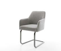 Freischwinger Greg-Flex Strukturstoff Soft Grau Freischwinger flach Gr...