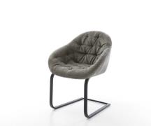 Freischwinger Gaio-Flex Bouclé Soft Schlamm Freischwinger flach Schwar...