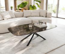 Couchtisch Edge Boot 140x80 cm Keramik Laminam® Emperador Extra Lucida...