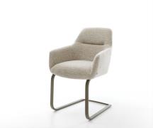 Freischwinger Pejo-Flex Webstoff Soft Beige Freischwinger flach Effekt...