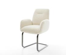 Freischwinger Zoa-Flex Teddystoff Beige Freischwinger flach Graphit Ta...