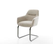 Freischwinger Pejo-Flex Webstoff Soft Beige Freischwinger flach Graphi...