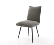 Esszimmerstuhl Lelio-Flex Bouclé Soft Schlamm 4-Fuß konisch Schwarz Ta...