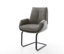 Freischwinger Clea-Flex Bouclé Soft Schlamm Freischwinger flach Schwar...