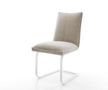 Freischwinger Lelio-Flex Webstoff Soft Beige Freischwinger flach Weiß ...