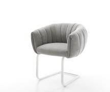 Freischwinger Jada-Flex Strukturstoff Soft Grau Freischwinger flach We...