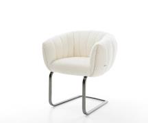 Freischwinger Jada-Flex Bouclé Weiß Freischwinger flach Graphit Tasche...