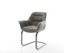 Freischwinger Kaira-Flex Bouclé Soft Schlamm Freischwinger flach Graph...