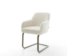 Freischwinger Greg-Flex Teddystoff Beige Freischwinger flach Effektfin...