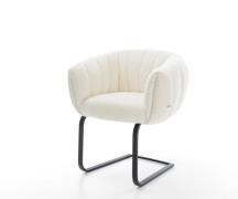 Freischwinger Jada-Flex Bouclé Weiß Freischwinger flach Schwarz Tasche...