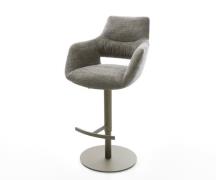 Barstuhl Yago-Flex Bouclé Soft Schlamm Drehfuß höhenverstellbar Metall...