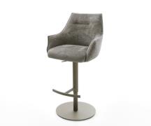 Barstuhl Alja-Flex Bouclé Soft Schlamm Drehfuß höhenverstellbar Metall...